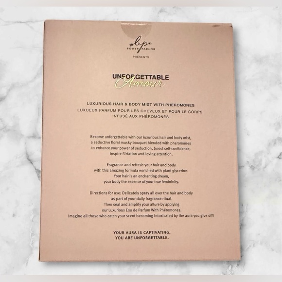 Booty Parlor - Unforgettable Amour Luxurious Hair Mist W/ Pheromones - RARE NIB - Picture 3 of 13